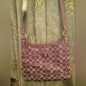 Y2K Coach Purple Penelope Hippie Crossbody Shoulder Bag EUC